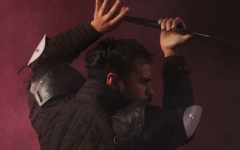 Modelo en Vivo: Caballero medieval